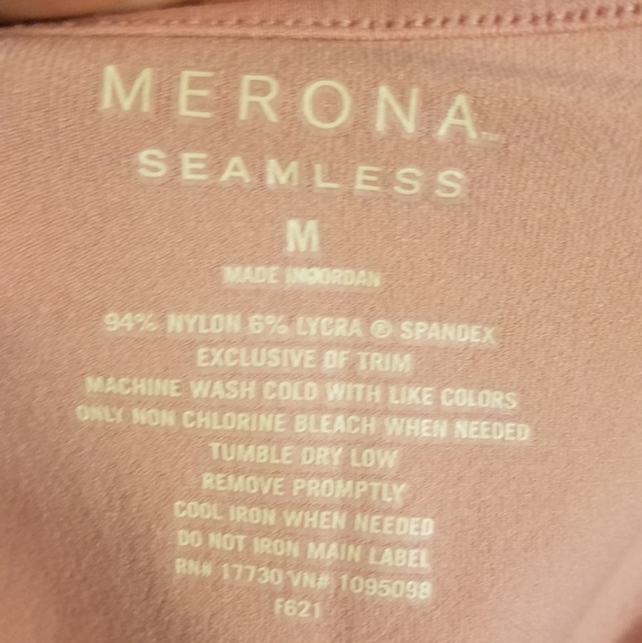 🚫DONATED🚫Vintage Merona Seamless Lacey Blush V Neck - Picture 3 of 4